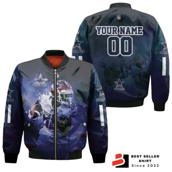 Personalized 3d Ceedee Lamb Oklahoma Dallas Cowboys Bomber Jacket 1