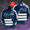 Personalized Cowboys 3Ds Blue Pullover Hoodie Zip Hoodie 1