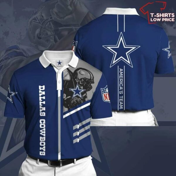 Personalized Dallas Cowboys Polo 3D Christmas Gifts 1