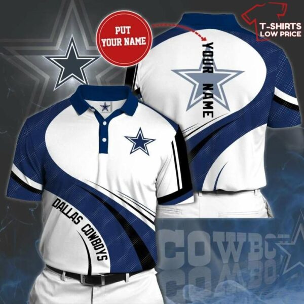 Personalized Dallas Cowboys Polo 3D Cowboys Fan Gift 1