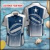 Personalized Halftones Pattern Cowboys Football Short Sleeve Hawaiian Shirt 1