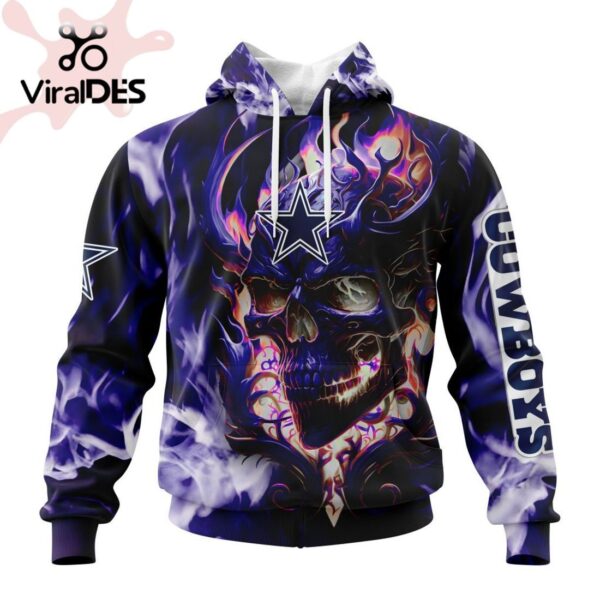 Personalized NFL Dallas Cowboys Limited Skull Art Design Hoodie 3D 1