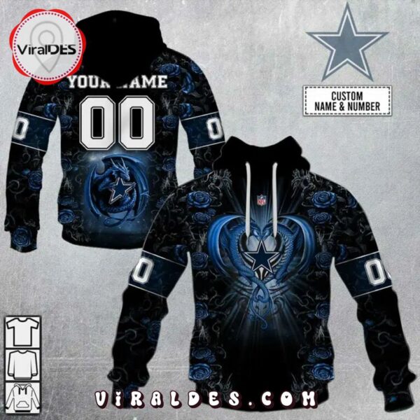 Personalized NFL Dallas Cowboys Skull Design Hoodie 1