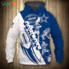 Royal Blue White Cowboys 3D Perfect Gifts Your Loved Ones Pullover Hoodie Zip Hoodie 1