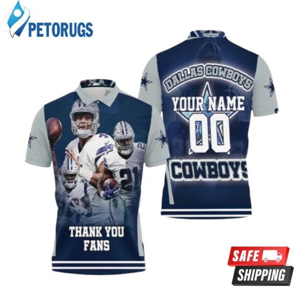 Super Bowl 2021 Dallas Cowboy Nfc East Champions Thank You Fans Personalized Polo Shirts 1