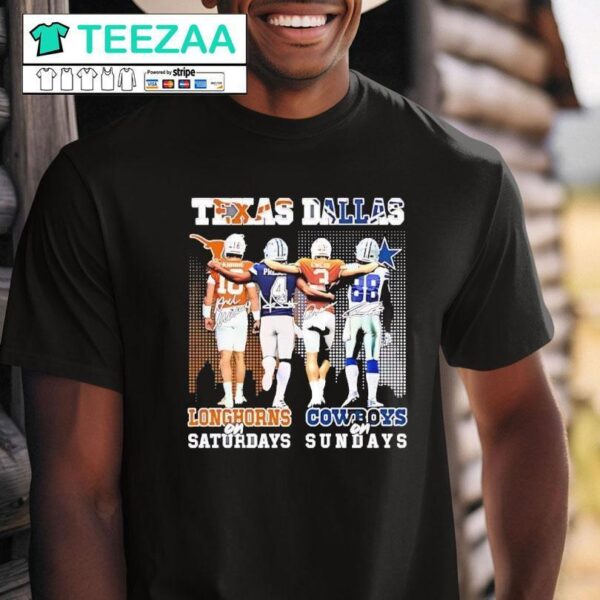 Texas Longhorn On Saturdays Vs Dallas Cowboys On Sundays Signatures 1