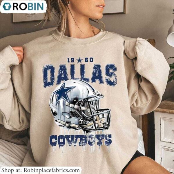 Vintage Dallas Cowboys Football Sweatshirt retro 1