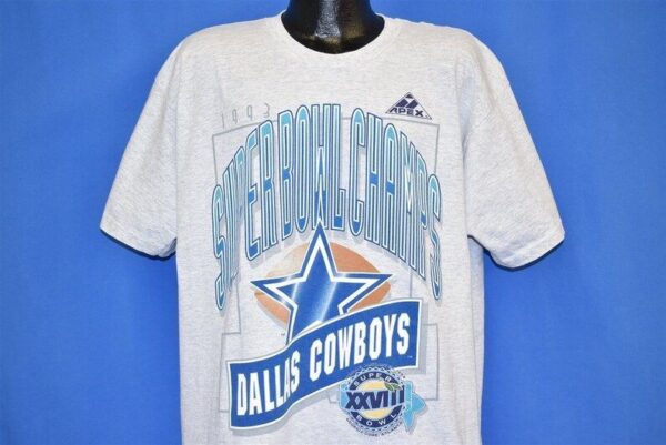 90S Dallas Cowboys Super Bowl Xxviii Champs Nfl T Extra Large Vintage 1