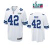 Anthony Barr 42 Cowboys Super Bowl LVII Super Bowl LVII White Men Game Jersey 1