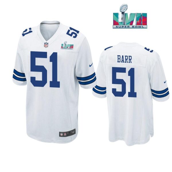 Anthony Barr 51 Cowboys Super Bowl LVII Super Bowl LVII White Men Game Jersey 1