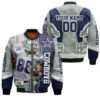 Ceedee Lamb 88 Cowboys Nfc East Champions Super Bowl 2024 Personalized Bomber Jacket 1