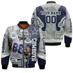 Ceedee Lamb 88 Cowboys Nfc East Champions Super Bowl 2024 Personalized Bomber Jacket 1