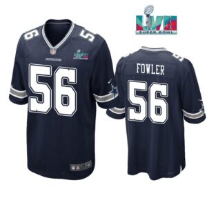 Dante Fowler Jr. 56 Cowboys Super Bowl LVII Super Bowl LVII Navy Men Game Jersey 1