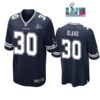 Daron Bland 30 Cowboys Super Bowl LVII Super Bowl LVII Navy Men Game Jersey 1