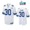 Daron Bland 30 Cowboys Super Bowl LVII Super Bowl LVII White Men Game Jersey 1