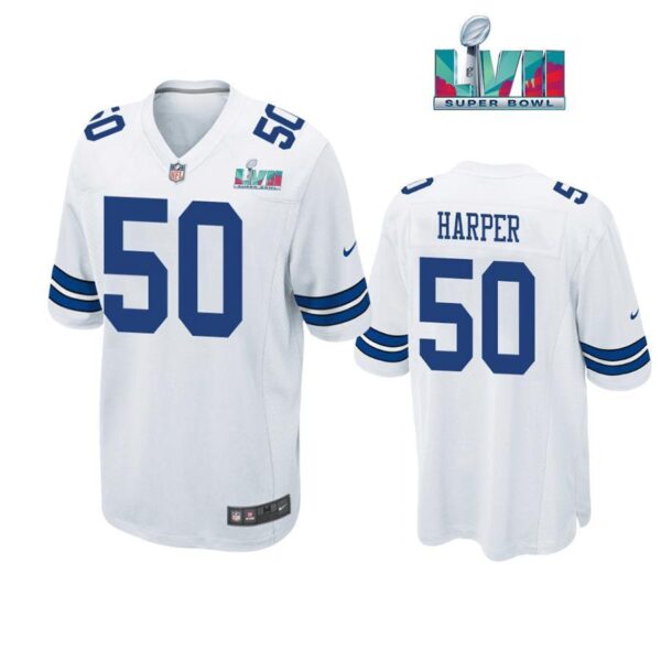 Devin Harper 50 Cowboys Super Bowl LVII Super Bowl LVII White Men Game Jersey 1