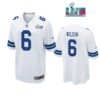 Donovan Wilson 6 Cowboys Super Bowl LVII Super Bowl LVII White Men Game Jersey 1