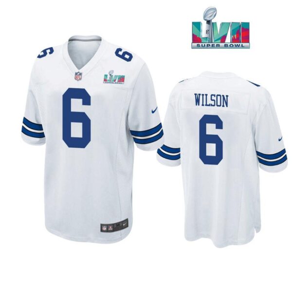 Donovan Wilson 6 Cowboys Super Bowl LVII Super Bowl LVII White Men Game Jersey 1