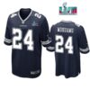 Israel Mukuamu 24 Cowboys Super Bowl LVII Super Bowl LVII Game Navy Jersey 1