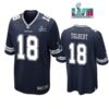 Jalen Tolbert 18 Cowboys Super Bowl LVII Super Bowl LVII Navy Men Game Jersey 1