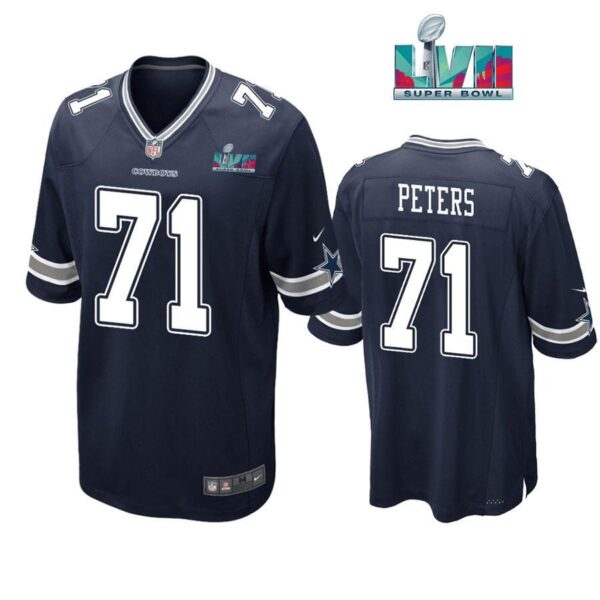 Jason Peters 71 Cowboys Super Bowl LVII Super Bowl LVII Navy Men Game Jersey 1