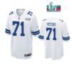 Jason Peters 71 Cowboys Super Bowl LVII Super Bowl LVII White Men Game Jersey 1