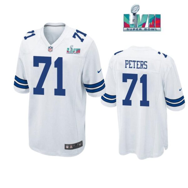 Jason Peters 71 Cowboys Super Bowl LVII Super Bowl LVII White Men Game Jersey 1