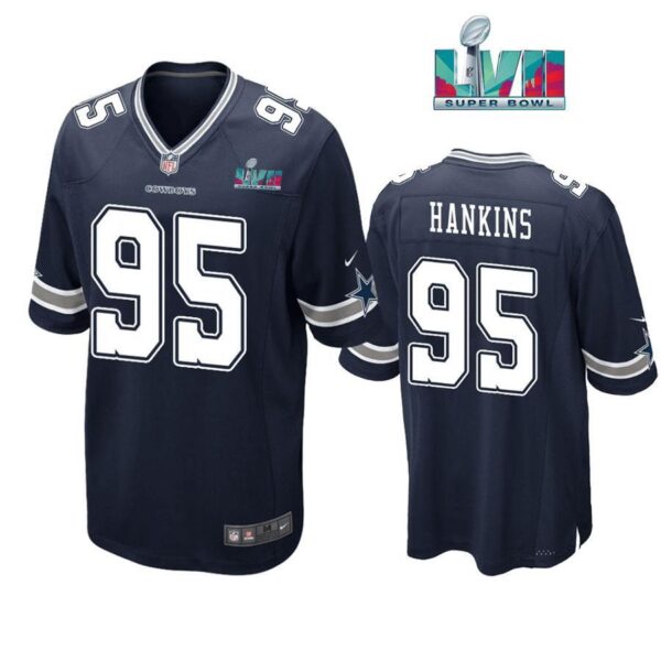 Johnathan Hankins 95 Cowboys Super Bowl LVII Super Bowl LVII Navy Men Game Jersey 1