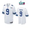 Kavontae Turpin 9 Cowboys Super Bowl LVII Super Bowl LVII White Men Game Jersey 1