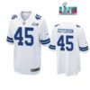 Malik Jefferson 45 Cowboys Super Bowl LVII Super Bowl LVII White Men Game Jersey 1