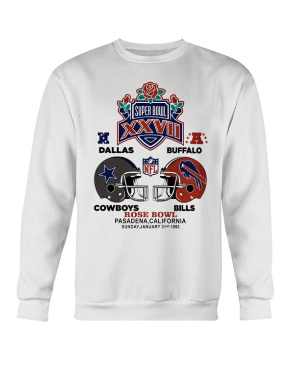 Super Bowl Xxvii Women S Dallas Cowboys Buffalo Bills L Vtg 1993 Nfl Football Sweatshirt 1