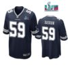 Tarell Basham 59 Cowboys Super Bowl LVII Super Bowl LVII Navy Men Game Jersey 1