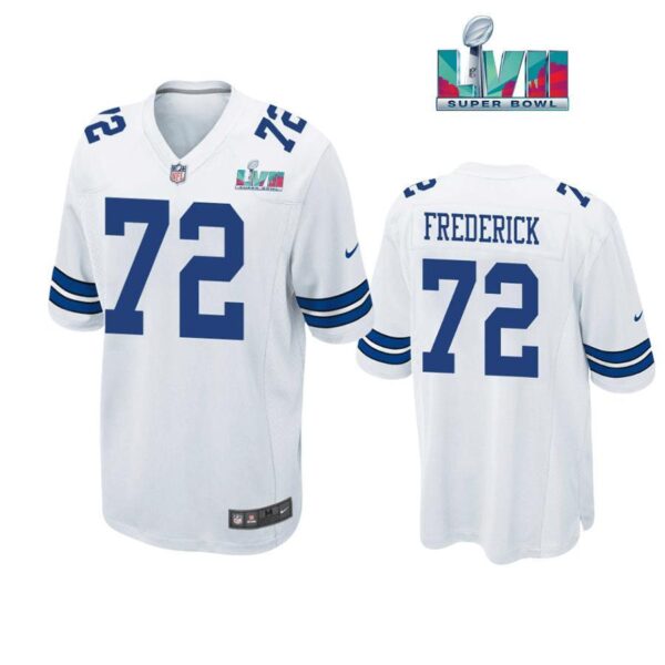 Travis Ferick 72 Cowboys Super Bowl LVII Super Bowl LVII White Men Game Jersey 1