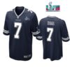 Trevon Diggs 7 Cowboys Super Bowl LVII Super Bowl LVII Navy Men Game Jersey 1