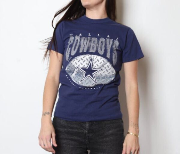 Vintage 1990S Dallas Cowboys Nfl Super Bowl Champions Fitted Womens Champs T Womens Size Small Youth Large 1