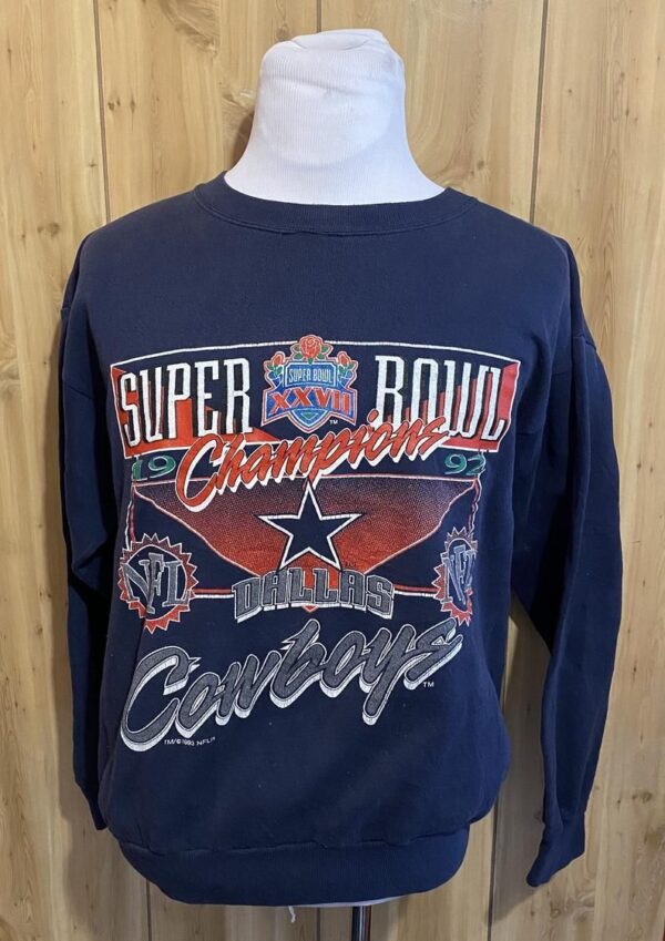 Vintage Dallas Cowboys 1990S Super Bowl Xxvii Nfl Football Sports 1