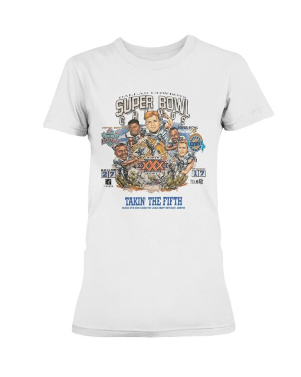 Vintage Dallas Cowboys Super Bowl Champs Caricature 90S Ladies T 1