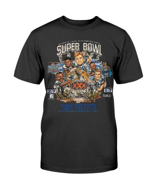 Vintage Dallas Cowboys Super Bowl Champs Caricature 90S T Nfl Football T 1